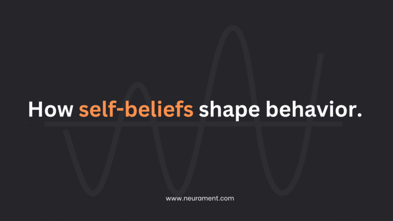 How self-beliefs shape behavior