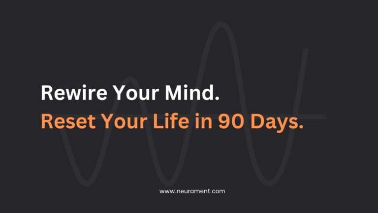 Bold call to action encouraging a 90-day mental reset